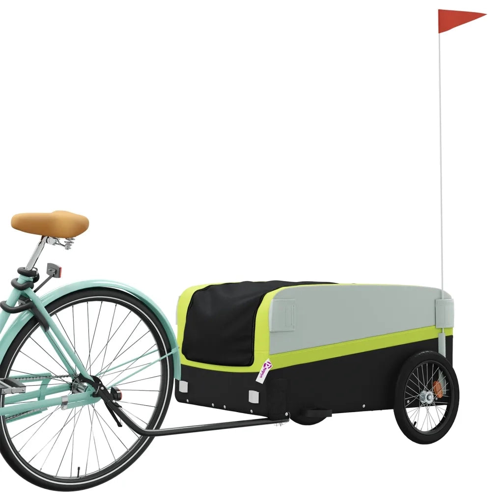 Rimorchio da Bici Nero e Verde 45 kg in Ferro CFW3047604
