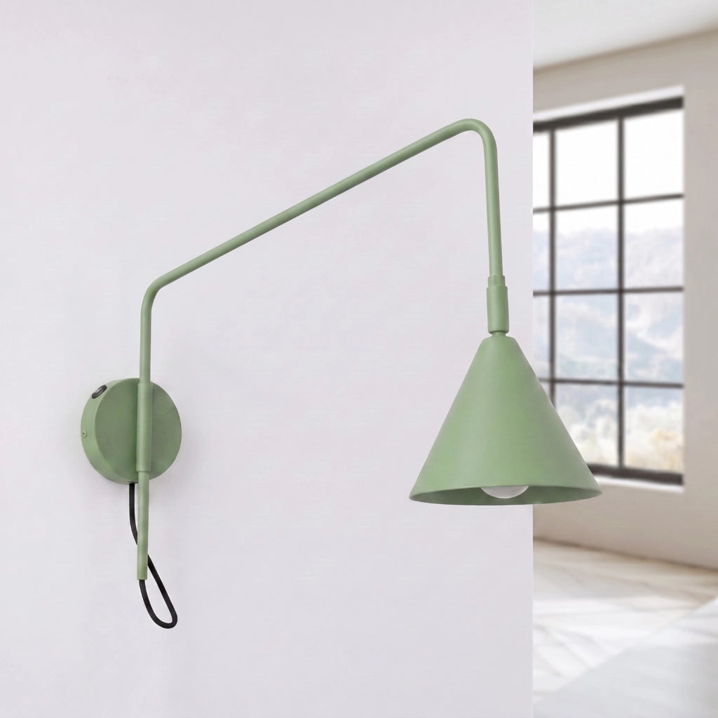 Applique NOX 1 salvia con interruttore
