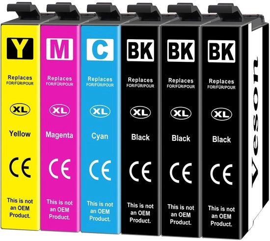 Inkjetcartridge compatibile con stampanti Epson 405XL - 6 pezzi