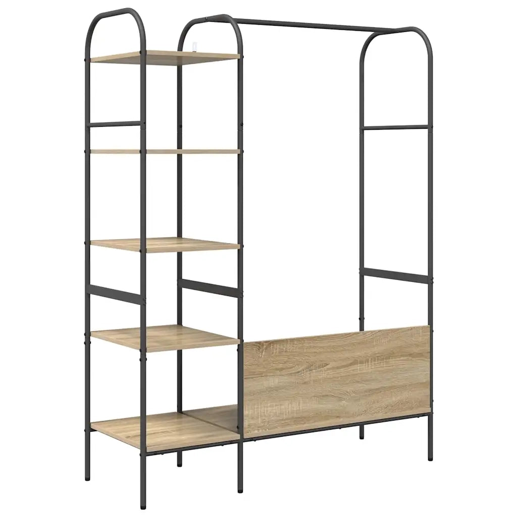 vidaXL Stendibiancheria Marrone 120 x 44 x 160 cm Legno multistrato