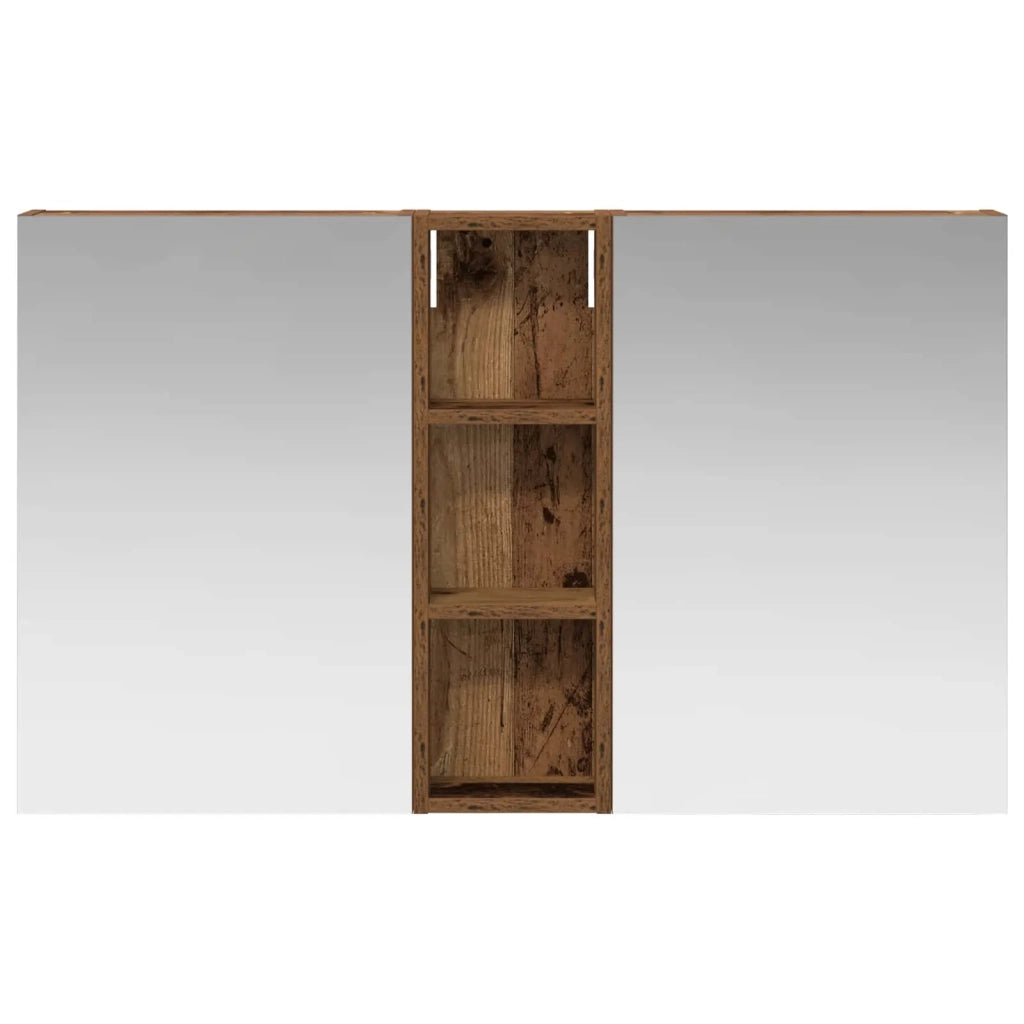 Set di Armadi da Bagno con porta 3 pcs 100 x 10,5 x 60,5 cm 3403702