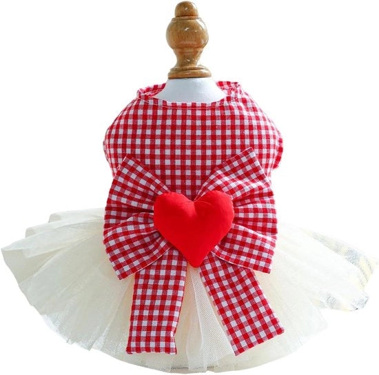Puppyrok Plus - Cappotto per cani piccoli con cinturino, ideale per matrimoni - XS - Rosso