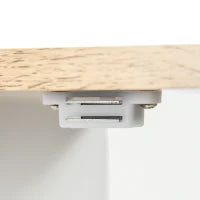 kleankin Mobile Sotto Lavabo Bagno con 2 Ante e Ripiano Regolabile, 60x33x60cm, Legno e Bianco