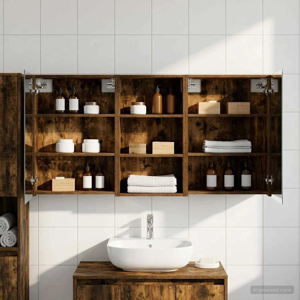 Set di Armadi da Bagno 3 pz 140 x 14,5 x 70 cm 3403780