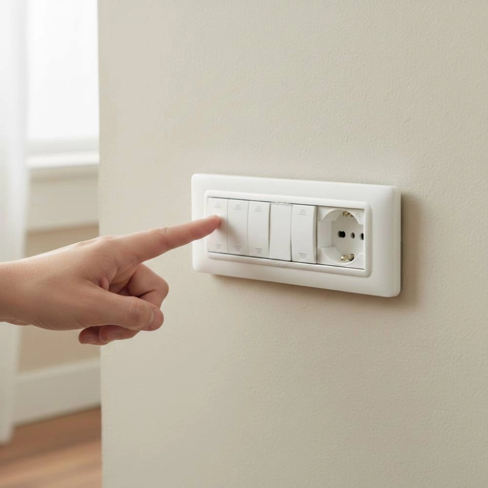 Placa ave s44 bianco in tecnopolimero design elegante *** numero posti 7 moduli, confezione 1