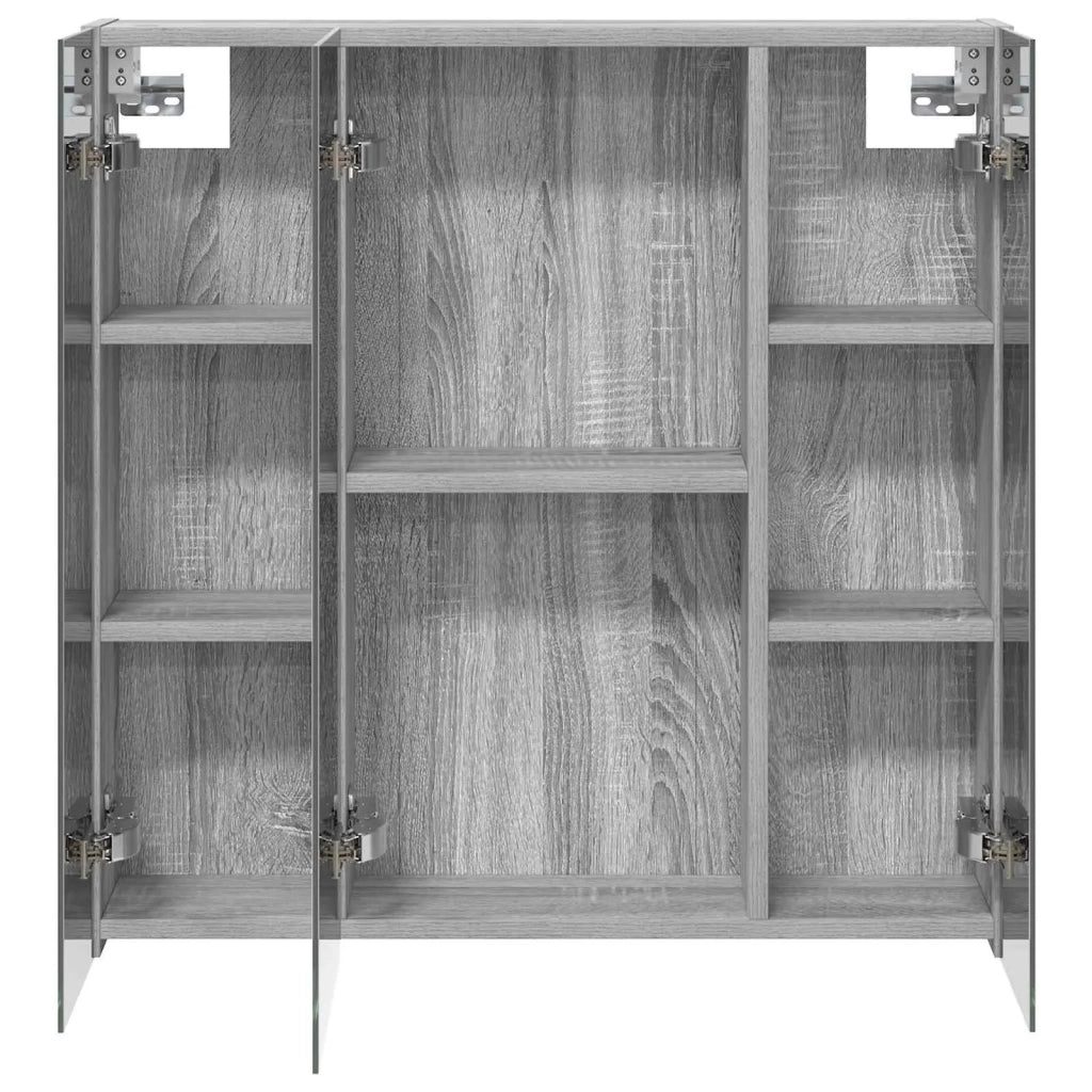 Mobiletto per specchio da bagno Grigio Sonoma 70 x 14,5 x 70 cm 889092