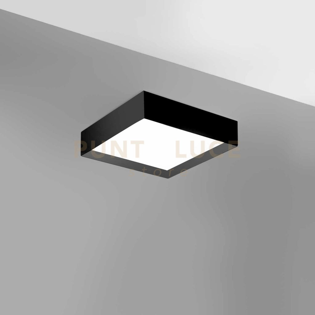 AOI P/P - PLAFONIERA ALLUMINIO NERO A LED 3000-4000K  1900-2000lm 30W DIMMERABILE