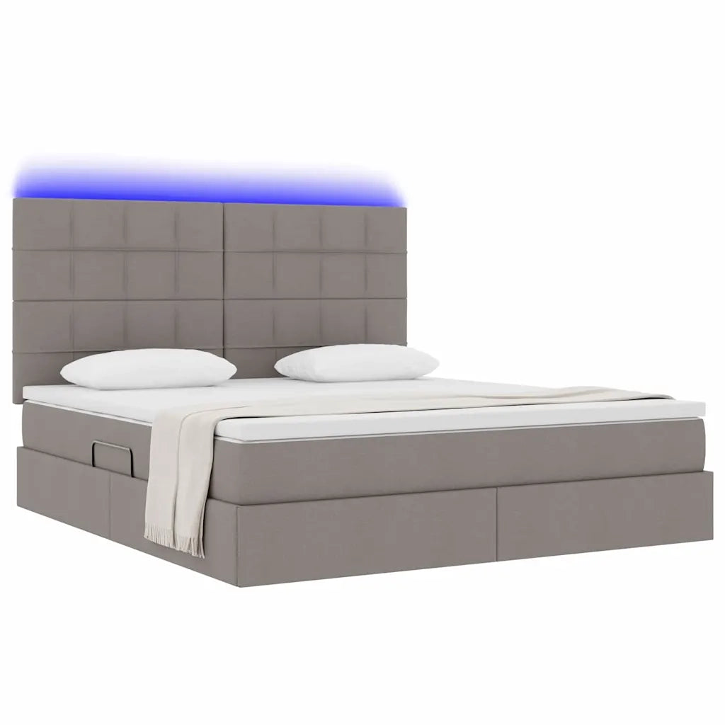 Letto con contenitore e LED Talpa 180 x 200 cm Poliestere