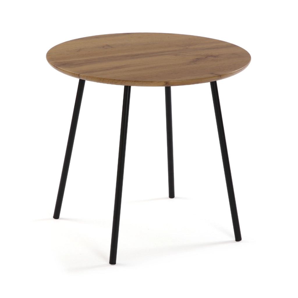 Set 2 tavoli Impilabili in metallo con ripiano mdf