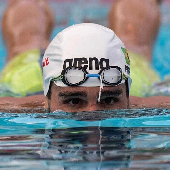 Goggle per nuoto unisex ultraleggero protezione UV trattamento anti-condensazione occhiali da bagno neri design scandinavo