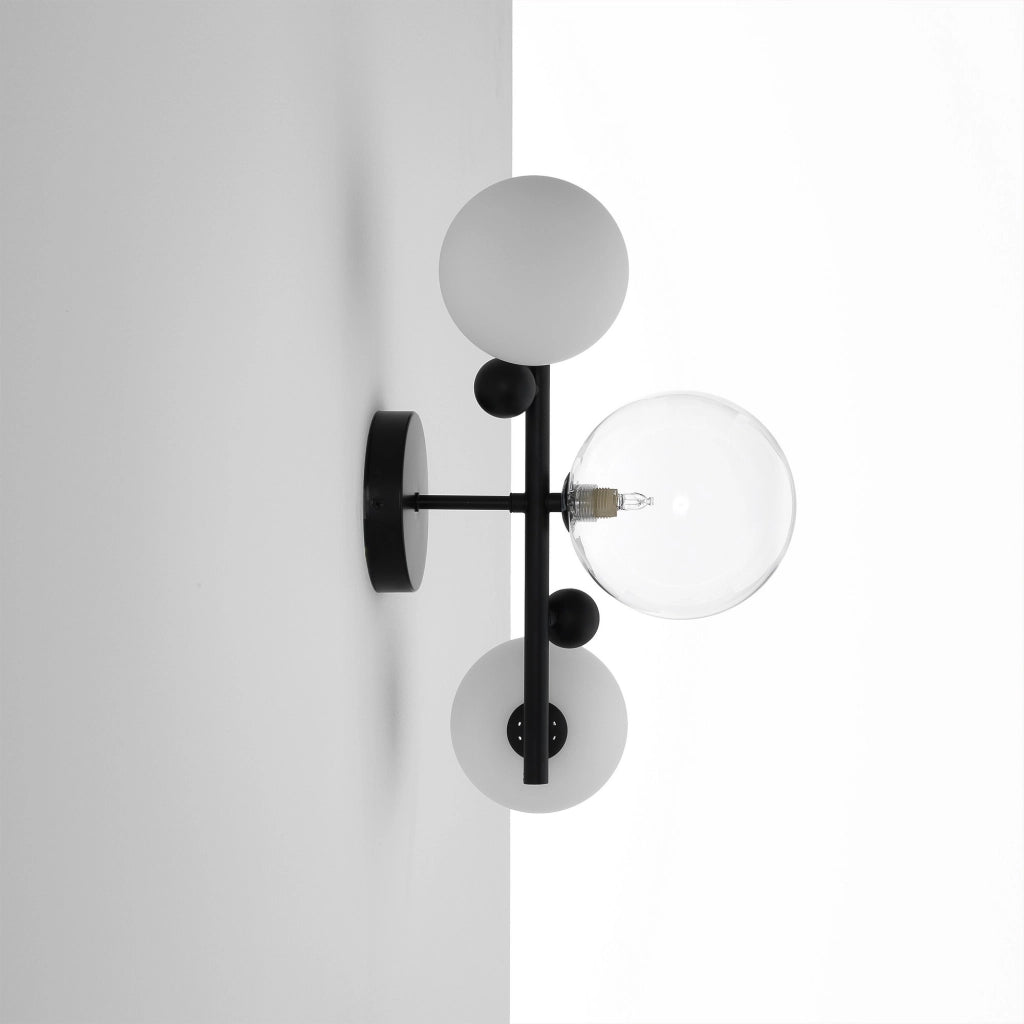Lampadario in acciaio verniciato nero cm. L.41 P.27 H.27