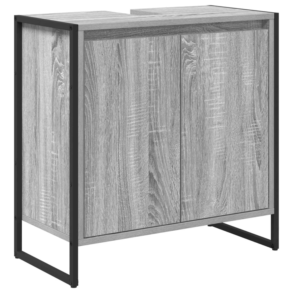 Mobile da Bagno Grigio Sonoma 60 x 30 x 60 cm Legno multistrato