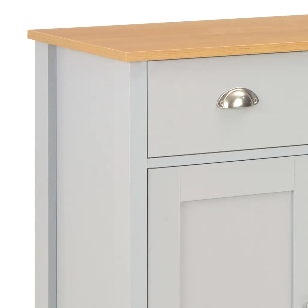 Credenza Grigia 79x35x81 cm 283742