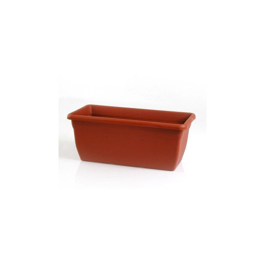 Stefanplast Vaso in Plastica Medio Rettangolare Coccio 80X39 H.34