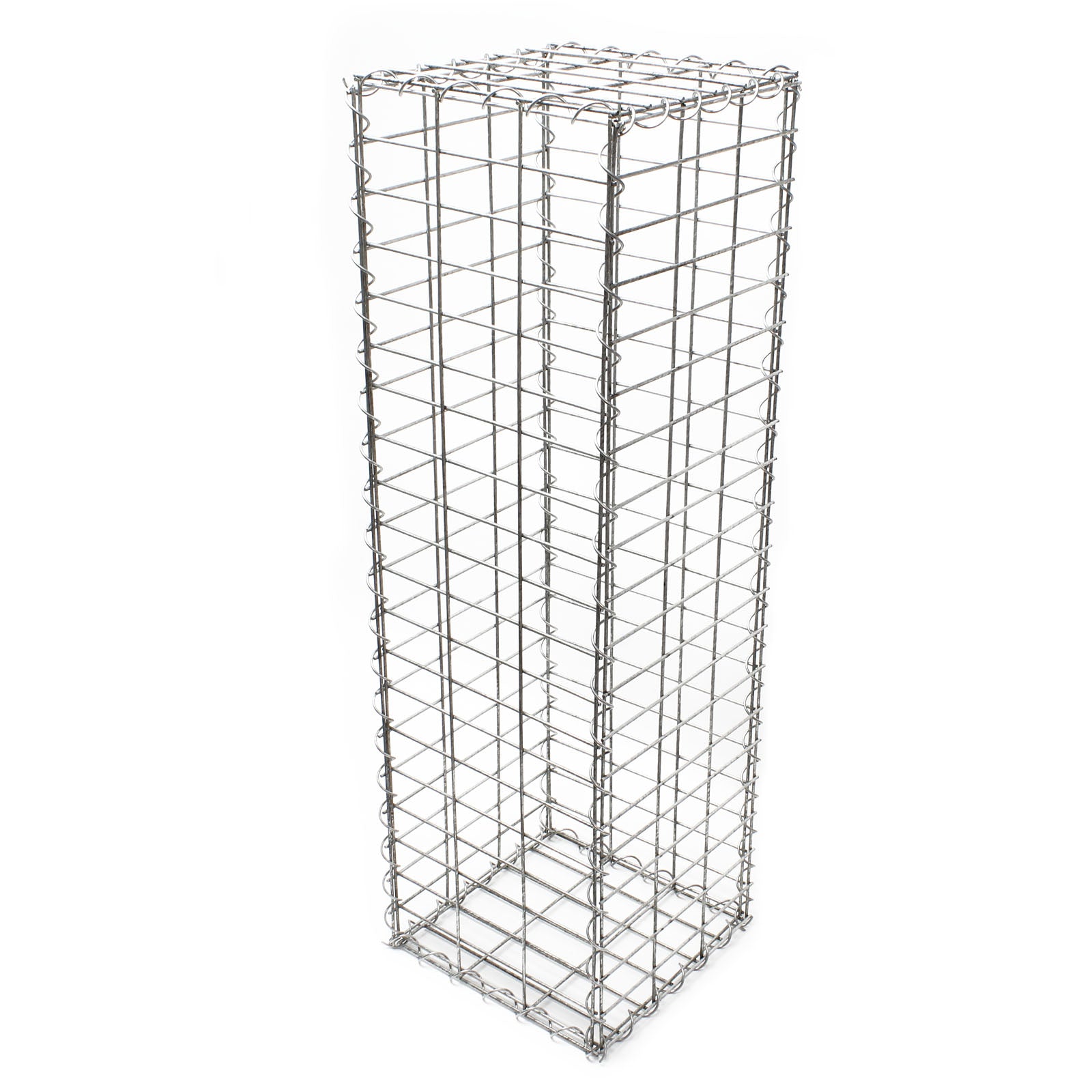 Gabbione metallico 100x50x30 cm ø 4 mm Gabbia sassi per recinzioni, muri di sostegno