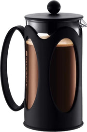 Caffettiera a pressione - Sistema French Press - Filtro permanente in acciaio inossidabile - 035 Litri - Nero