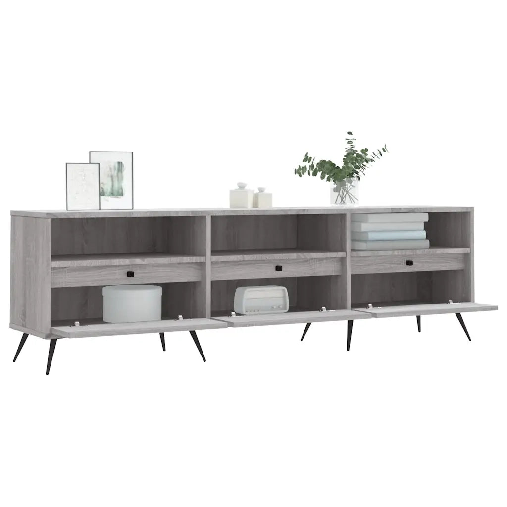 Mobile Porta TV Grigio Sonoma 150x30x44,5 cm Legno Multistrato 831258