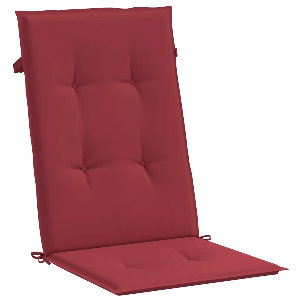 Cuscini per Sedie 4 pz | Cuscini per sedie Rosso Vino 120x50x3 cm in Tessuto