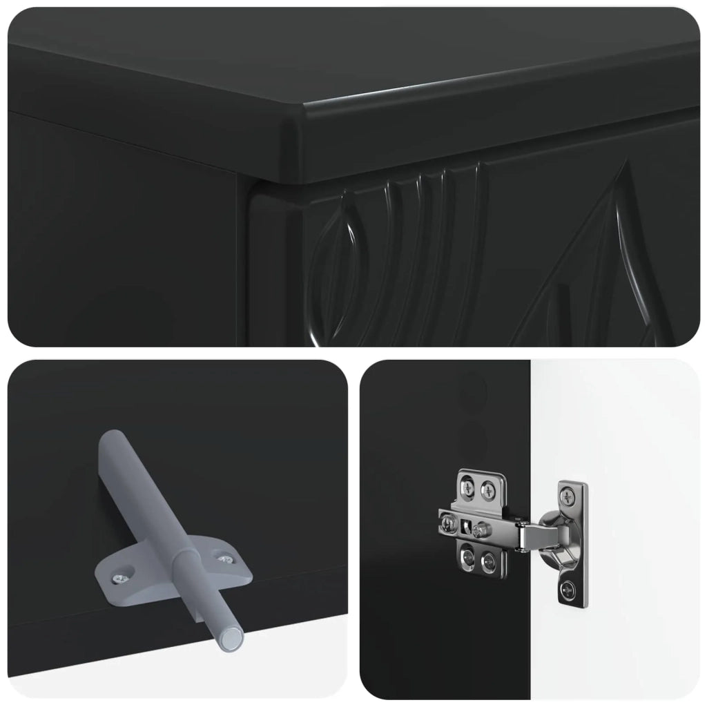 Armadio per Lavabo da Bagno DELFT Nero 59,5 x 31,5 x 59 cm 897006