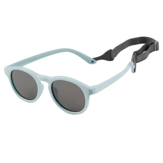 Occhiali da sole per bambini - Protezione UV400 - Cerchio in silicone regolabile - Adatto da 0 a 2 anni - Blu - 1 pezzo - Occhiali da sole per bambini