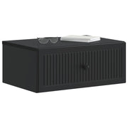 Set di 2 Comodini | Armadio da Notte | Mobiletto da notte con cassetto Nero 49 x 34,5 x 20 cm
