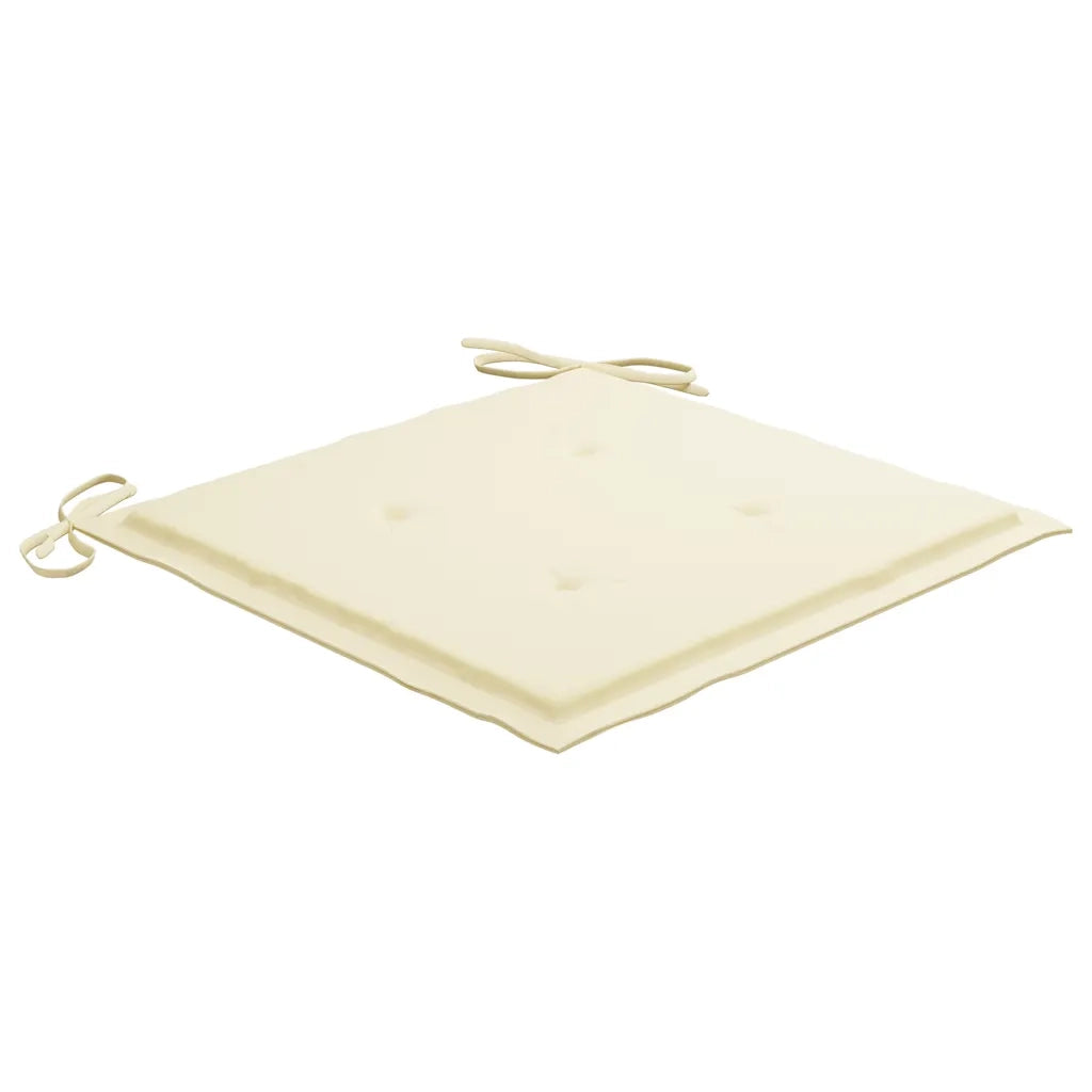 Set da Pranzo Giardino Pieghevole 3 pz Cuscino Massello di Teak 3063173