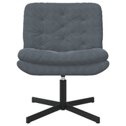 Poltrona Relax | Sedia Relax con Base Girevole Grigio scuro 63 x 75 x 76 cm