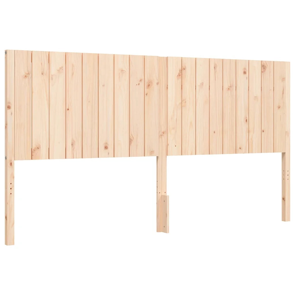 Giroletto con Testiera Super King Size-Struttura Letto in Legno Massello 589241