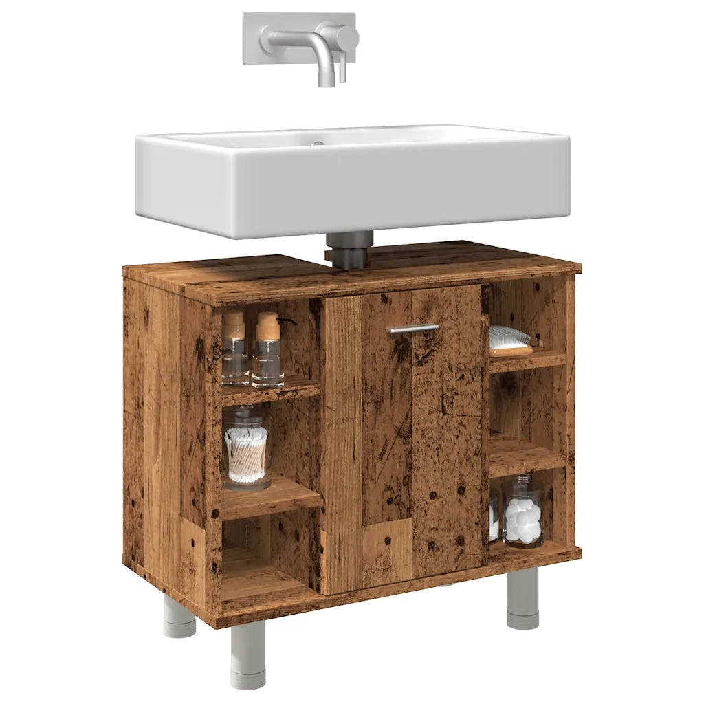 vidaXL Mobile da Bagno Legno Antico 60x32x53,5 cm in Legno Multistrato