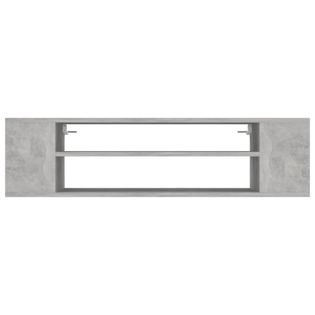 Mobile TV multimediale mensola TV mobile TV credenza TV da parete 100 x 30 x 26,5 cm legno ingegnerizzato grigio 02_0028483