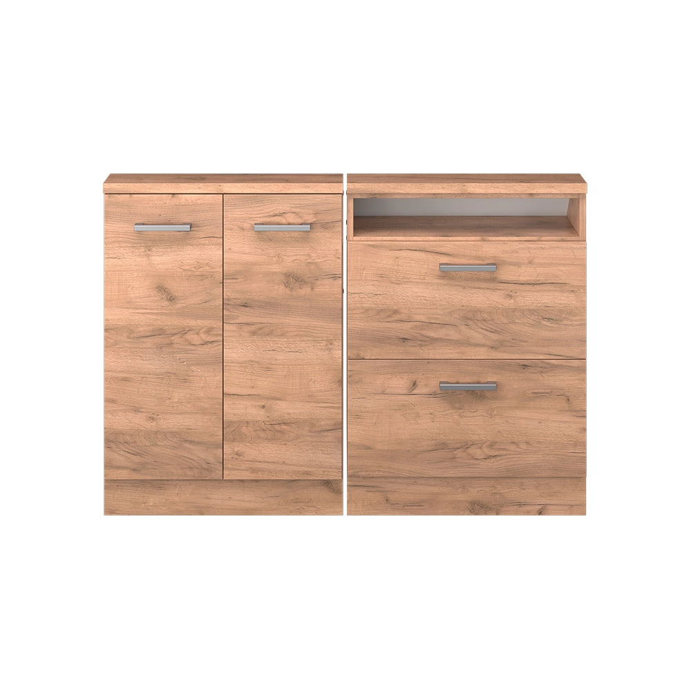Vicco Set di mobili sottotetto Quercia dorata 120 x 81.6 cm Set di 2