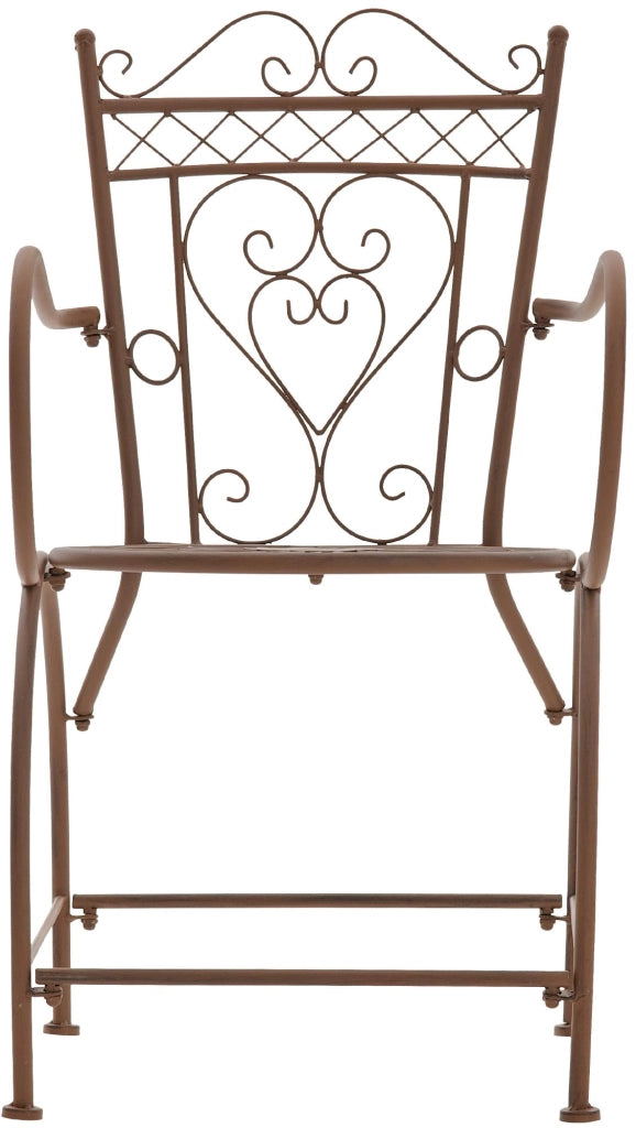 Sedia Giardino Sheela in Metallo antico marrone