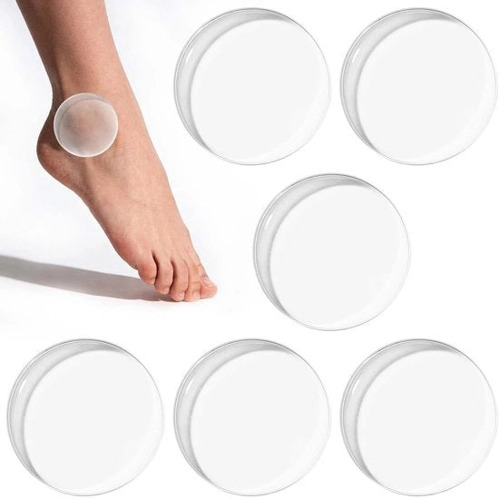 Protezione unica 6 pezzi - Pads di gomma siliconica - Discomfort ridotto per la pressione - Protezione per sci/skate/hockey/camminata - Stabilità e comfort ottimali - Supporto unico