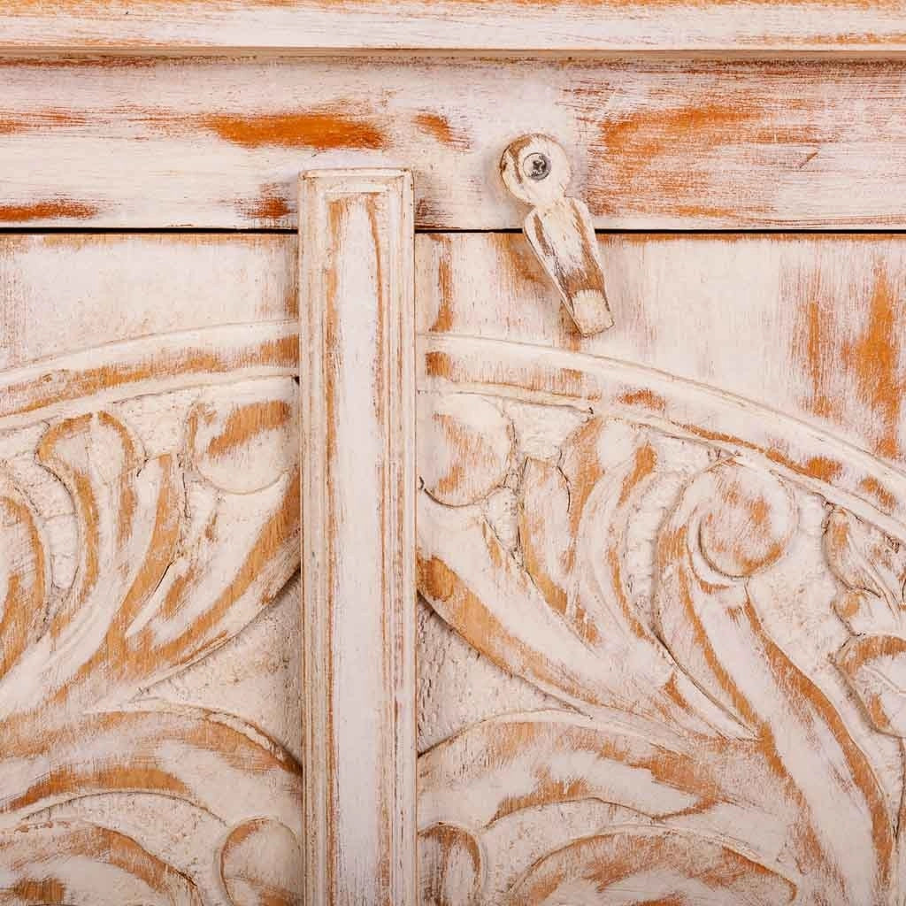 Credenza in legno finitura artigianale 165x40x83h cm