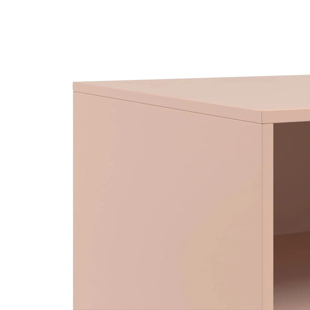 Mobile TV multimediale mensola TV credenza TV sala da pranzo soggiorno camera da letto rosa 67 x 39 x 44 cm acciaio rosa 02_0028290