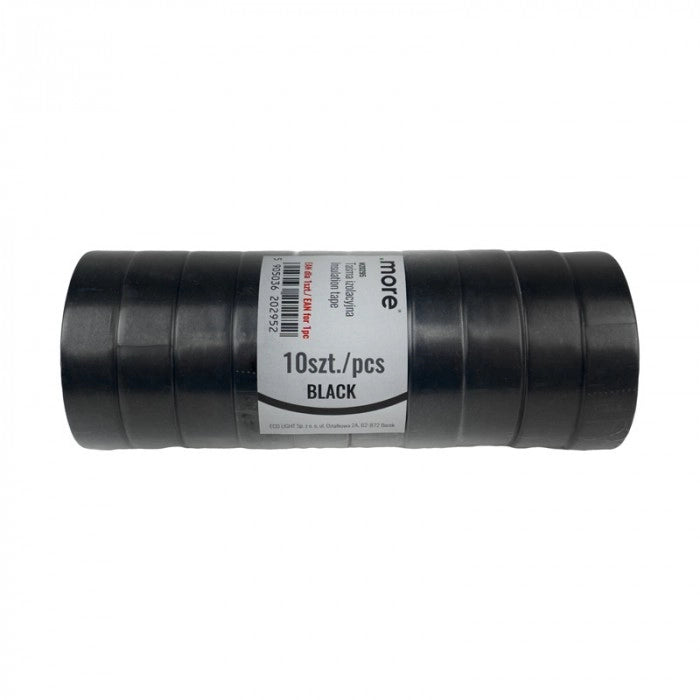 Nastro isolante nero 15 mm x 10 m Ecolight