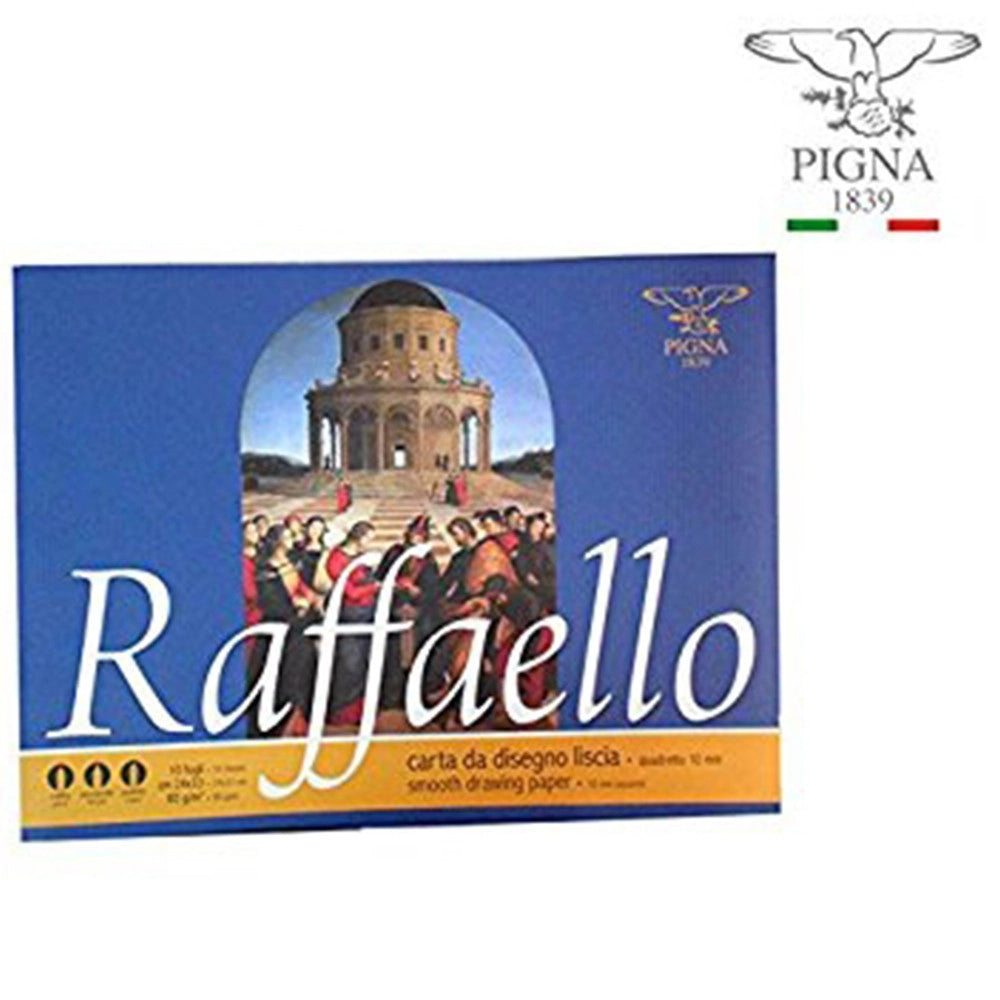 Trade Shop - Album Da Disegno Raffaello Pigna Foglio F2 Liscio 24x33cm 10 Fogli 80 G/m -