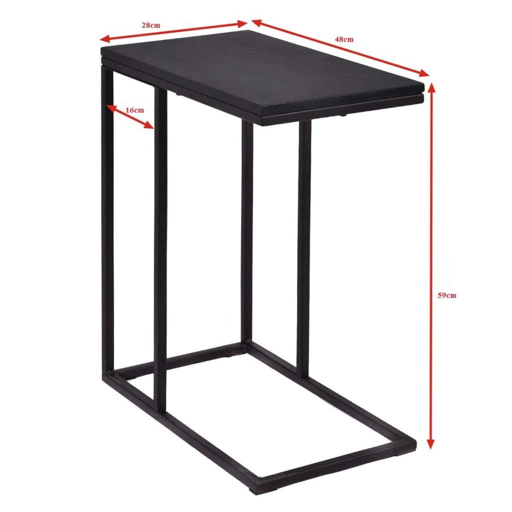 Tavolino da caffe Tavolo da Divano Tavolino Laterale per Salotto Camera da Letto 59 x 28 x 48 cm