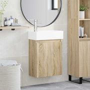 Mobile bagno con rubinetto Rovere Sonoma 45,5 x 22,5 x 84 cm 889443