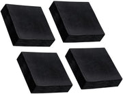 Pads antivibrazionali 4 pezzi - Gomma - 50 mm x 50 mm x 15 mm - Antiscivolo - Prestazioni d'assorbimento - Isolamento vibrazionale - Sostenibilità