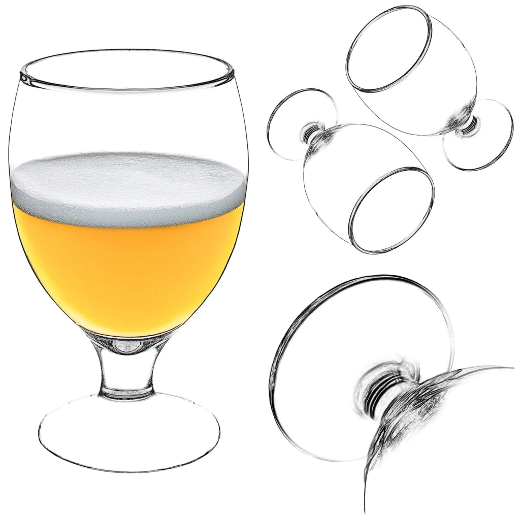 Bicchieri da birra KADAX, per cocktail, bevande, boccali, 370 ml, 2 pezzi, idea regalo