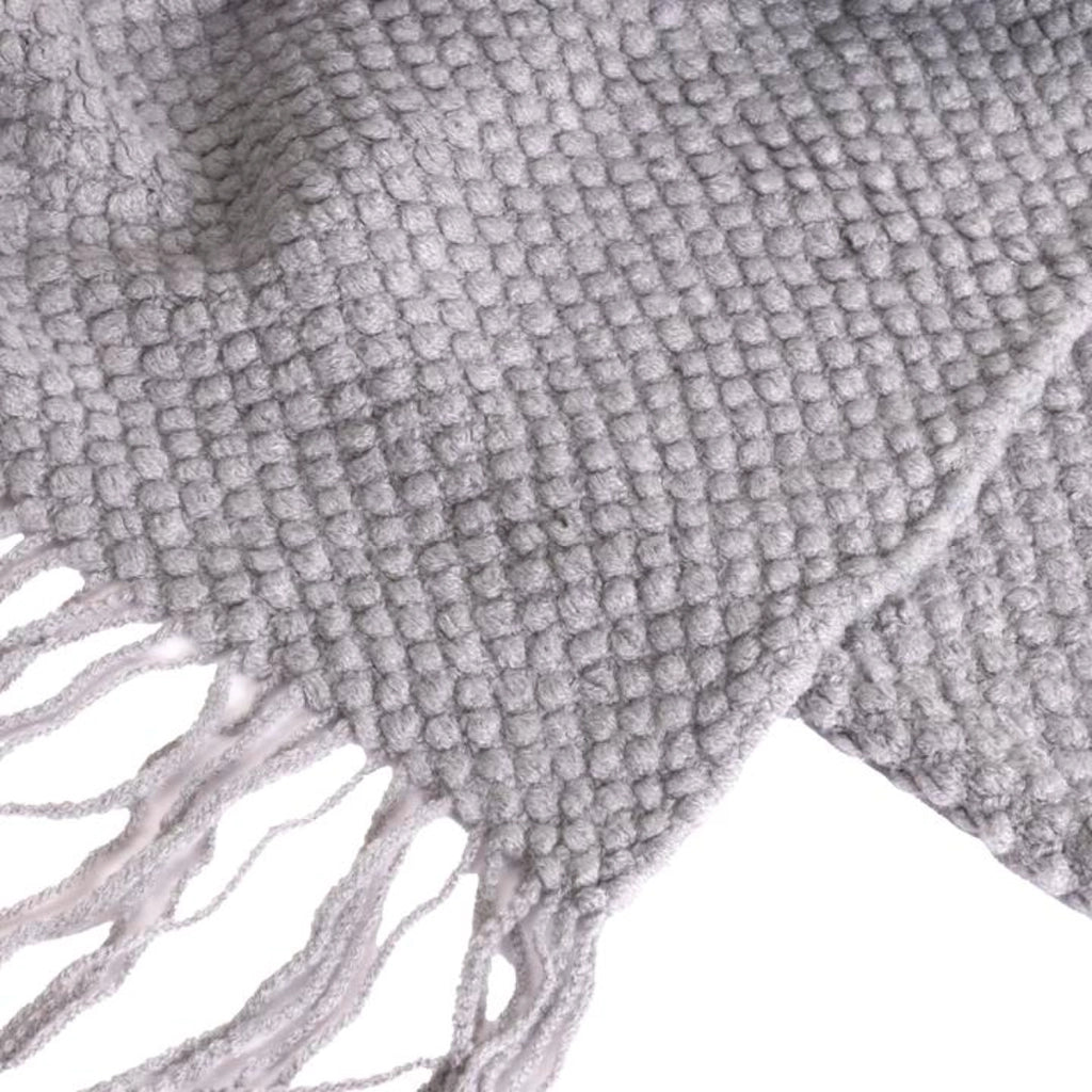 Coperta a quadri grigio chiaro 180x220cm DENARLA