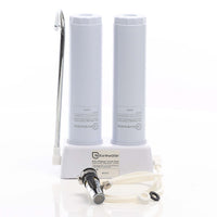 Naturewater Filtro acqua NW-2-CTOUF, Sistema di filtrazione a 2 livelli con cartucce, Filtro da banco