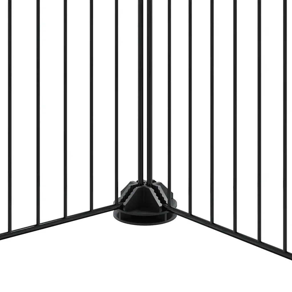 Gabbia per Animali 44 Pannelli con Porta Nera 35x35 cm Acciaio 3114063