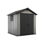 Casetta da giardino Dartmouth, Capanno da esterno, Rimessa da giardino, Ripostiglio per attrezzi, 229x224 h242 cm, Grigio
