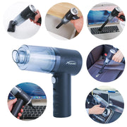 Trade Shop - Mini Aspirapolvere Soffiatore Professionale Portatile 4 In 1 Per Casa Auto Ricarica Usb -