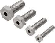 Viti 30mm - Viti a Testa Piana - Acciaio Inossidabile - M6/M8/M10/M12 - Resistente alla Corrosione - Testa a Sei Viti - Viti a Stelo