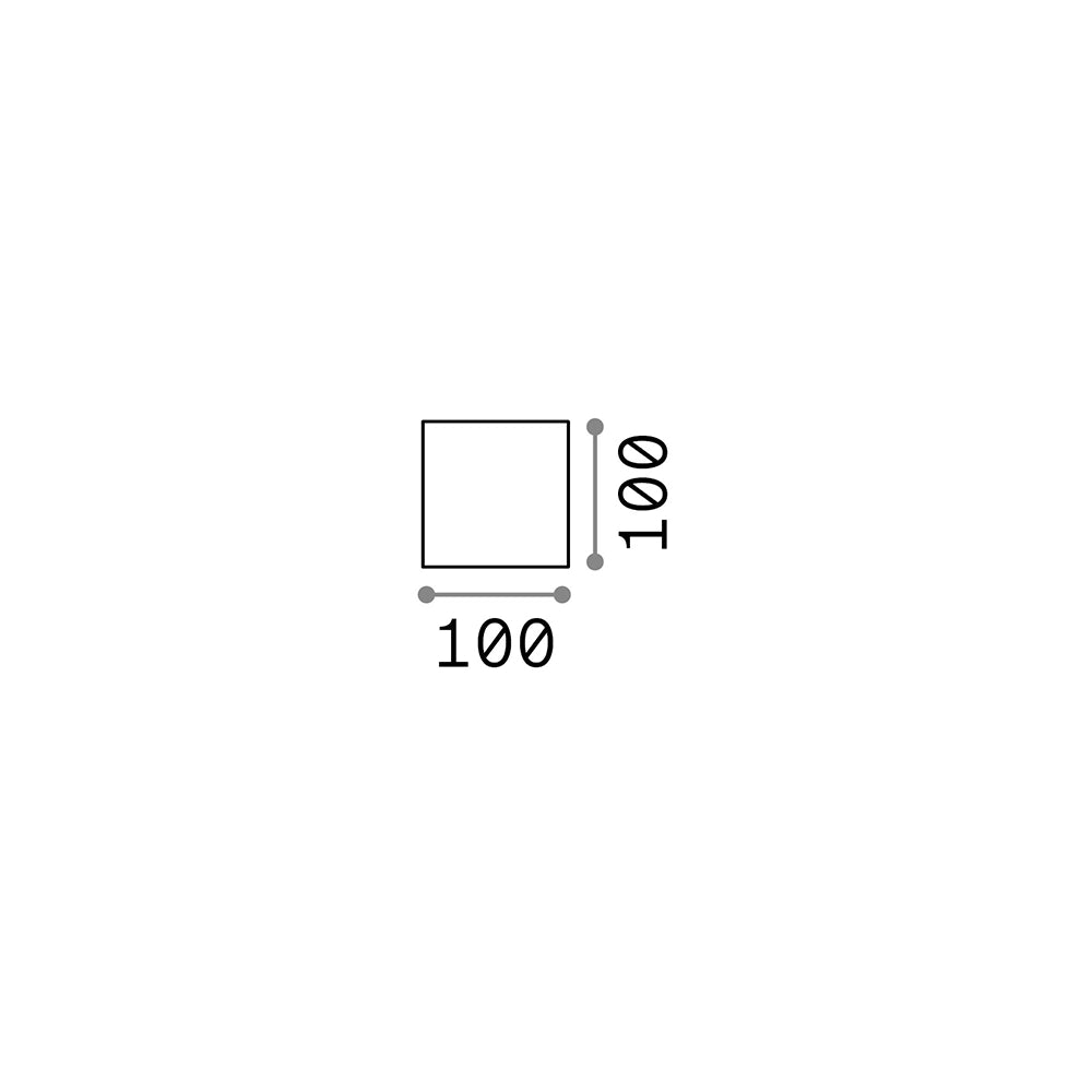 Applique Moderna Rubik Alluminio Nero Led 8,5W 3000K Luce Calda