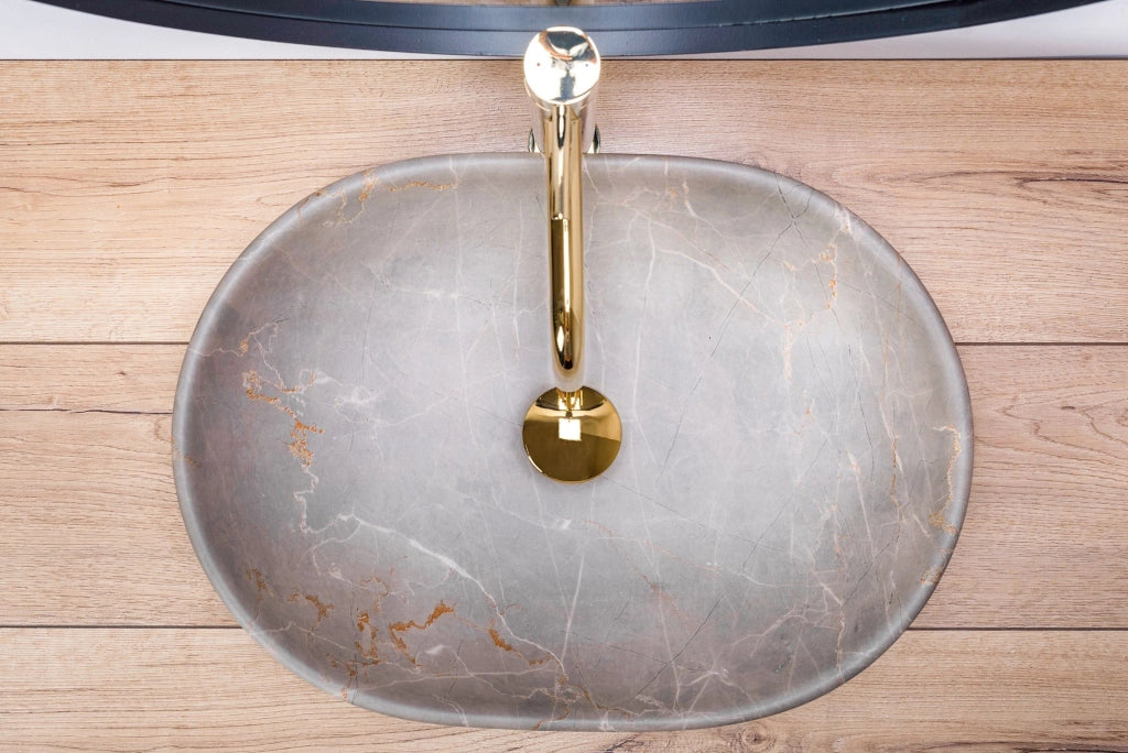 Lavabo Da Appoggio Rea Lara Beige
