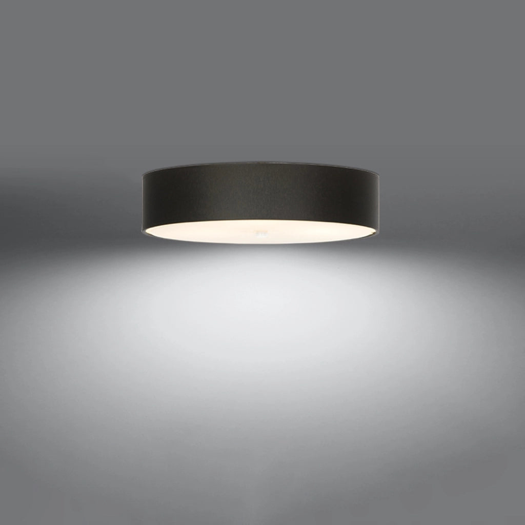 Plafoniera rotonda moderna nera Ø50 5xE27 Gradus Pure Lume